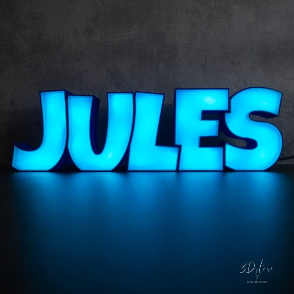 Prénom à poser lumineux